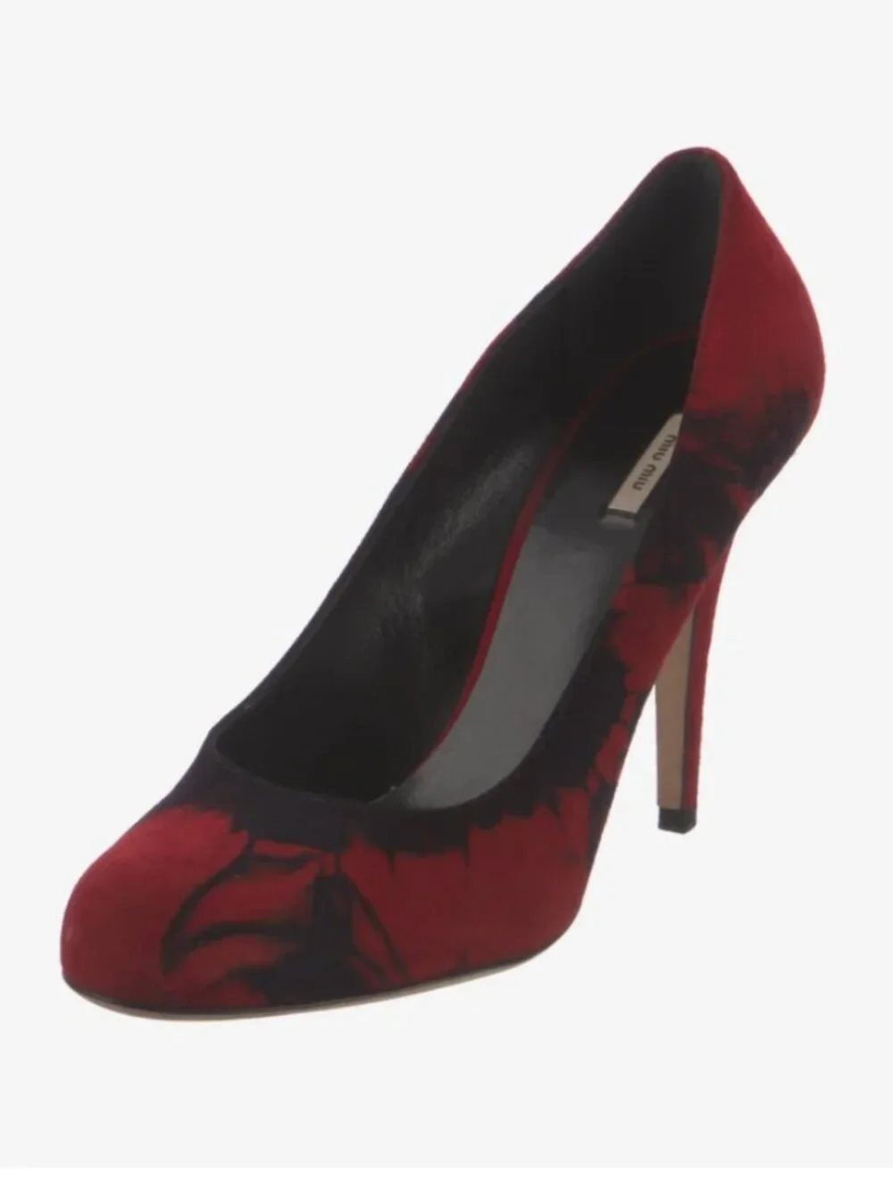 Miu Miu Suede Pumps black and red